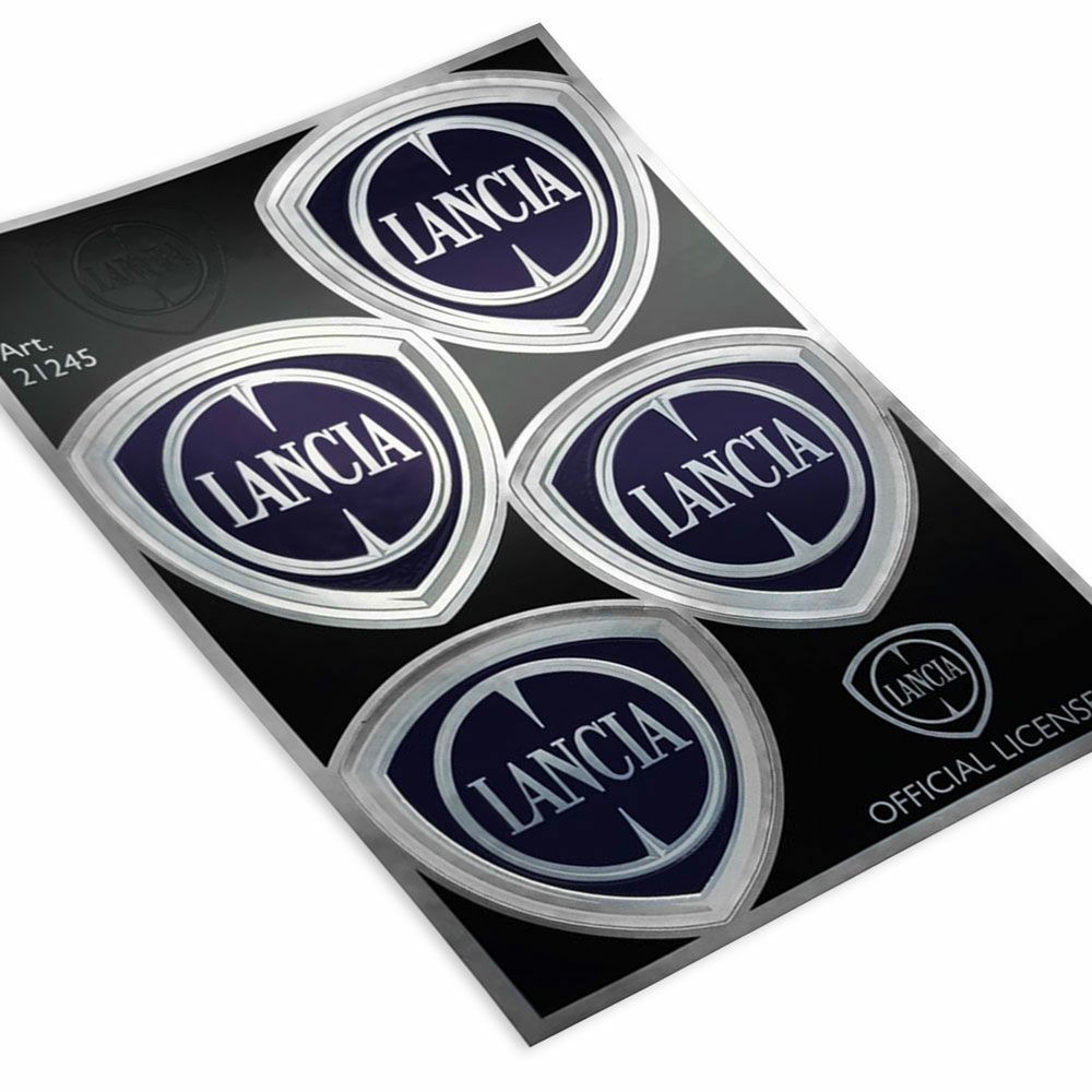 LANCIA｜ランチア エンブレム ステッカー 4枚セット｜ステッカー