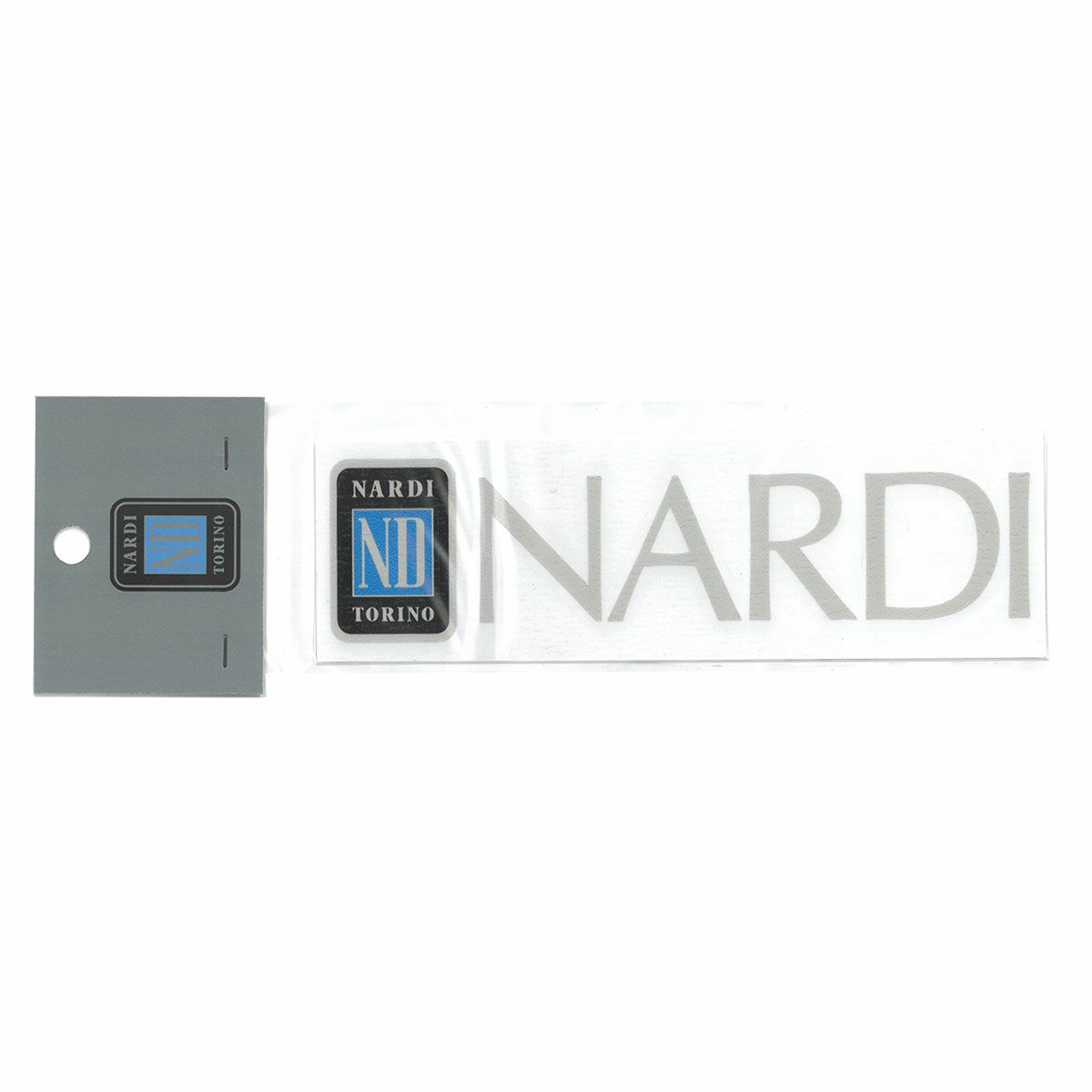 NARDI｜ナルディ ステッカー 15×4cm｜シルバー
