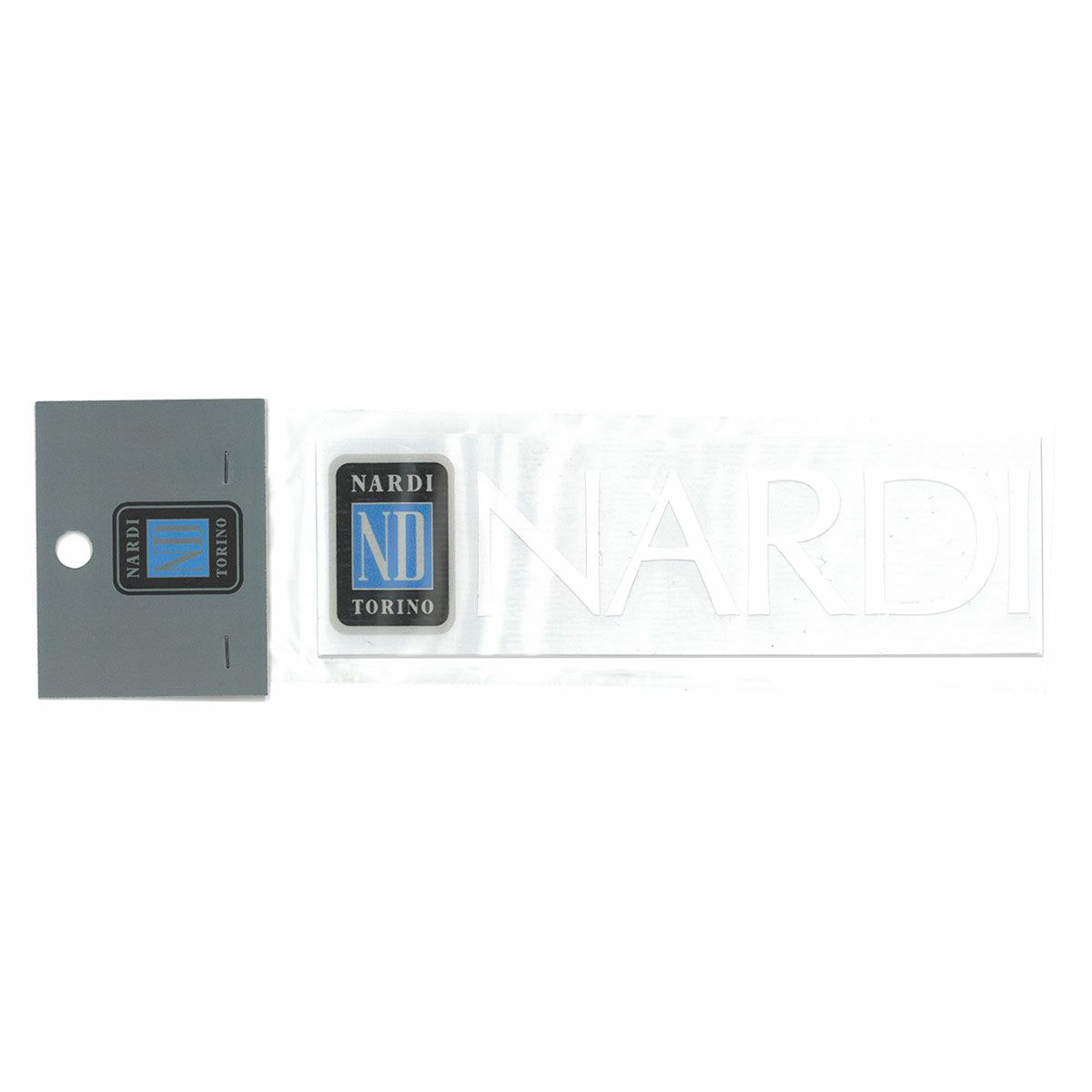 NARDI｜ナルディ ステッカー 15×4cm｜ホワイト