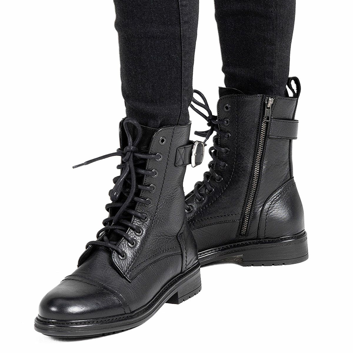 John Doe｜ジャッキー ウーマン ハイヒール ブーツ｜ブーツタイプ｜ブラック｜モデル着用