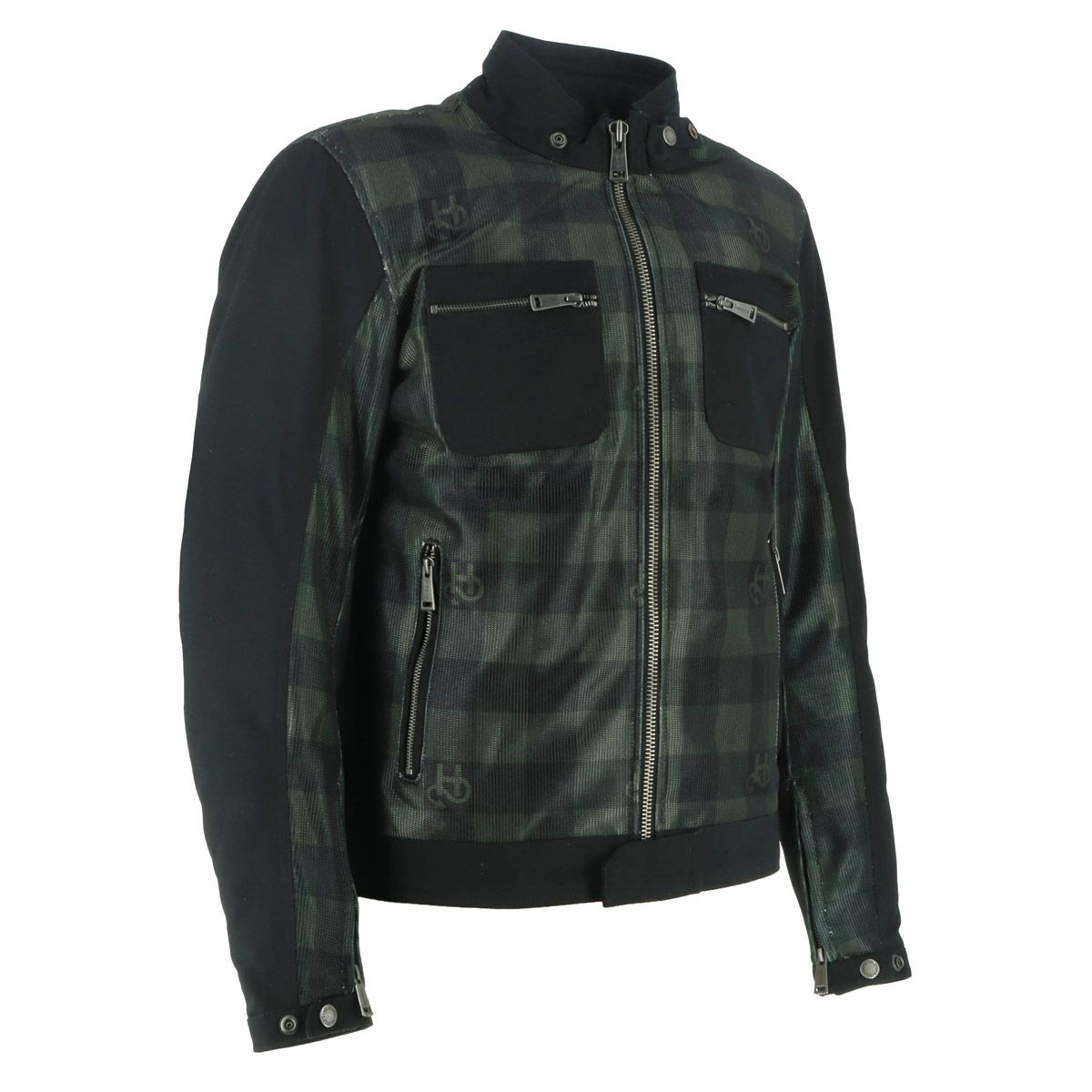 helstons｜ジェネシス エア メッシュ ジャケット｜メッシュ｜ブラック×グリーン