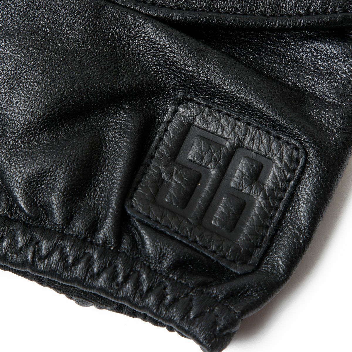 56design｜レザー ライディング グローブ｜3シーズン｜ブラック×アイボリー