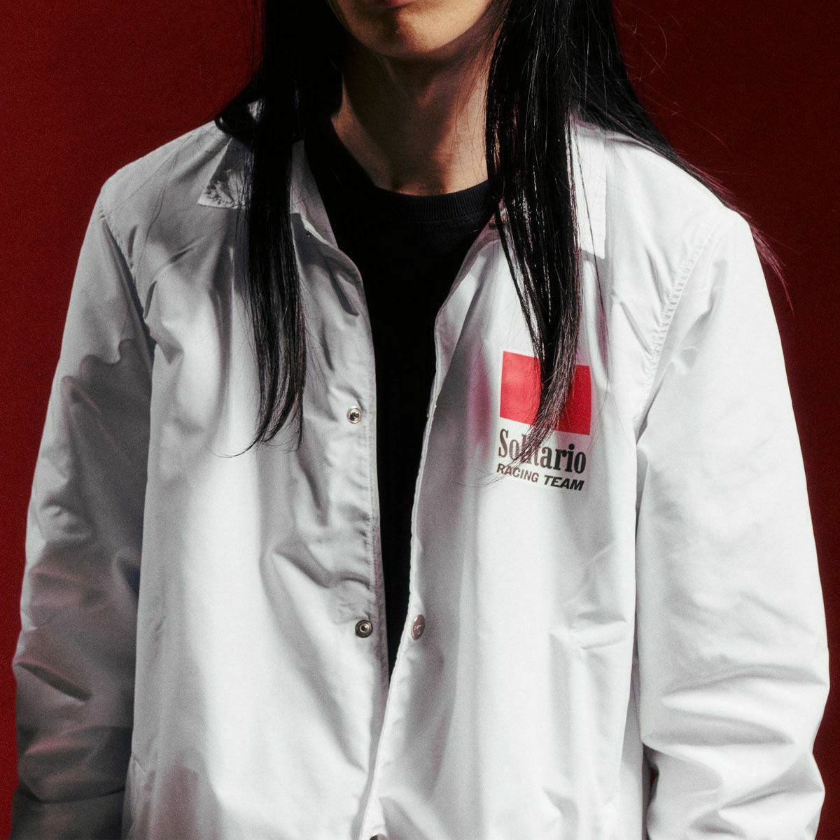El Solitario｜ソリタリオ レーシング チーム ジャケット｜ファブリック｜ホワイト