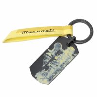 PININFARINA｜ピニンファリーナ × マセラティ ENGINE TAG キーリング｜キーホルダー｜イエロー