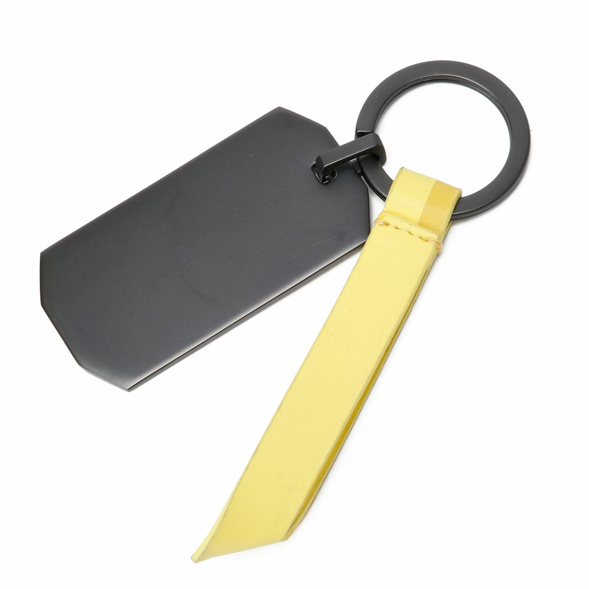 PININFARINA｜ピニンファリーナ × マセラティ ENGINE TAG キーリング｜キーホルダー｜イエロー