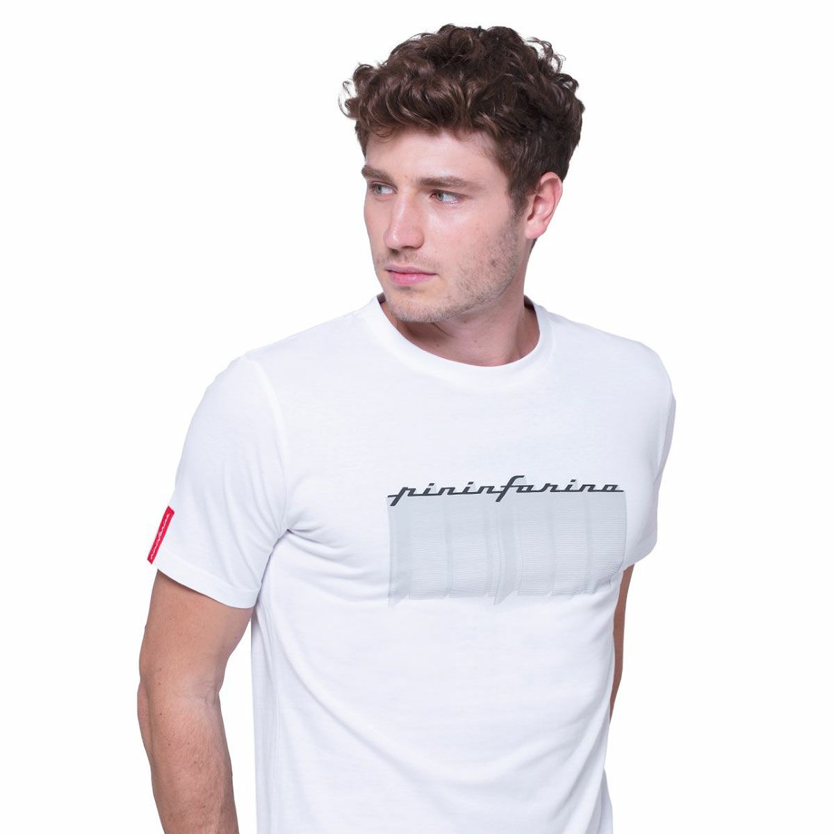 PININFARINA｜ピニンファリーナ UP Tシャツ｜ホワイト｜モデル着用
