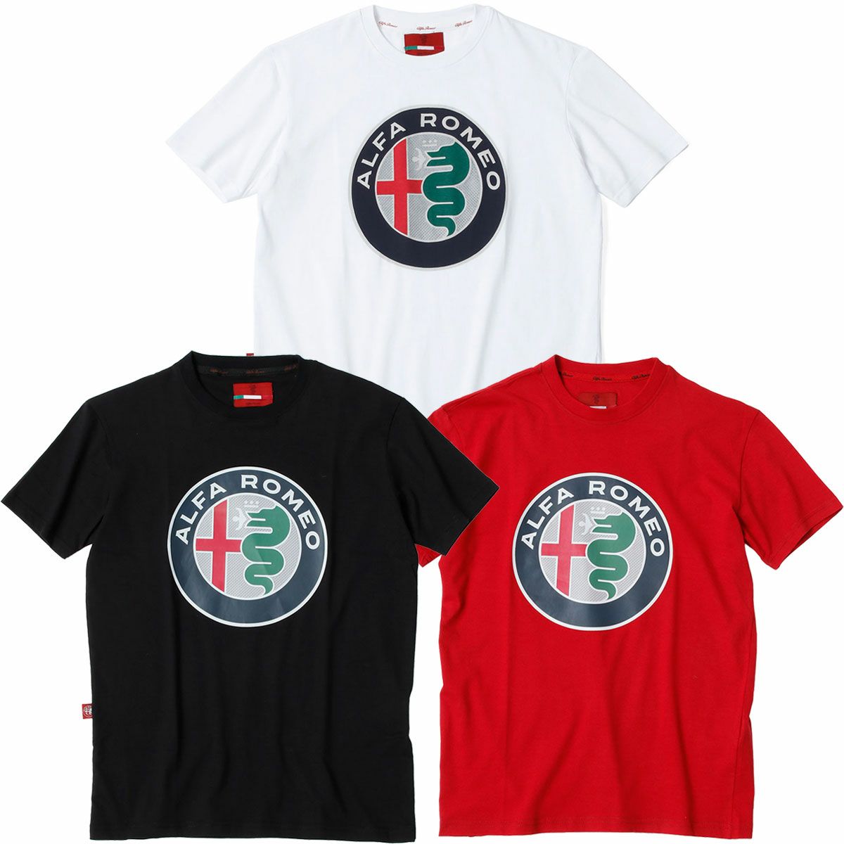 Alfaromeo｜アルファロメオ ロゴ Tシャツ｜