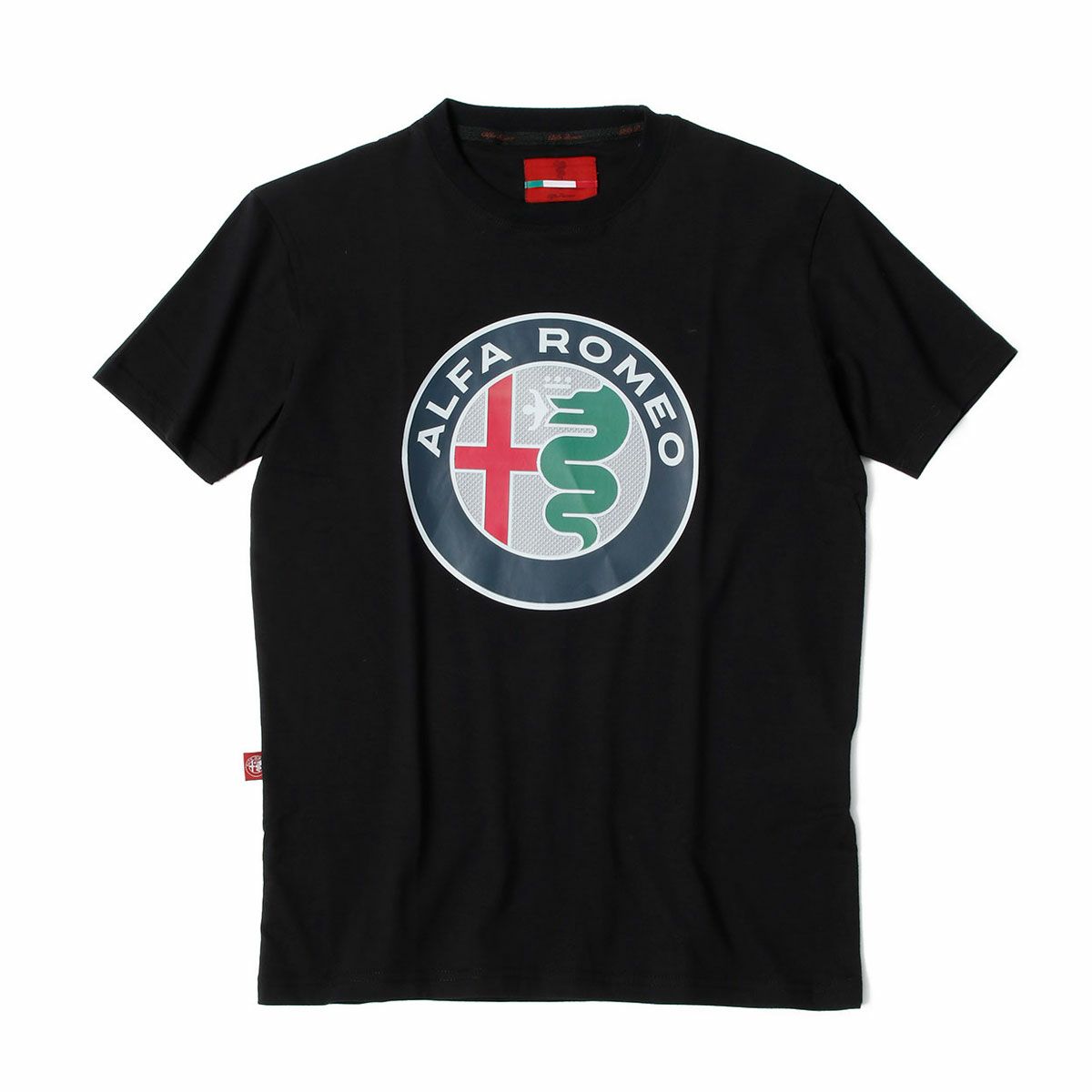 Alfaromeo｜アルファロメオ ロゴ Tシャツ｜ブラック