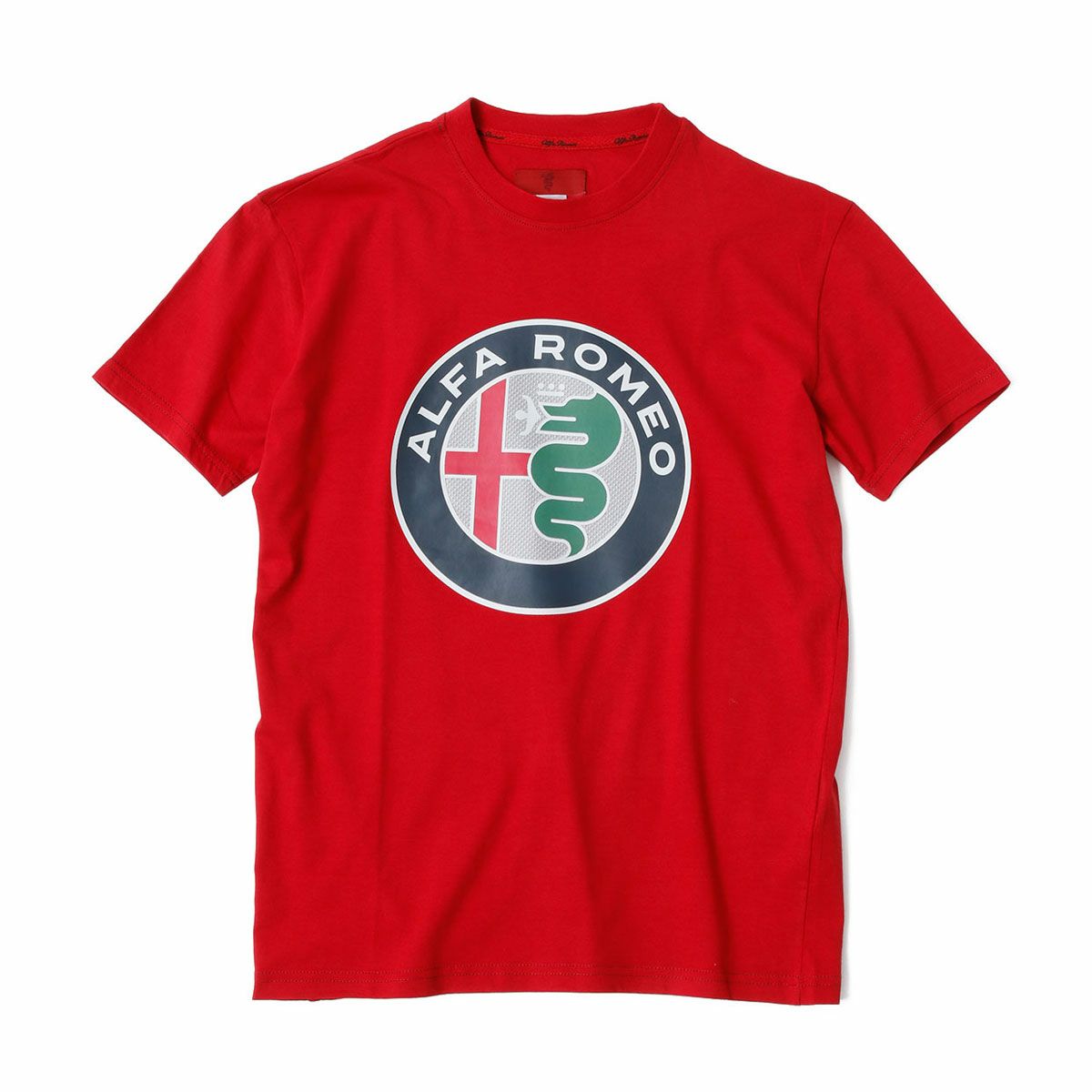 Alfaromeo｜アルファロメオ ロゴ Tシャツ｜レッド