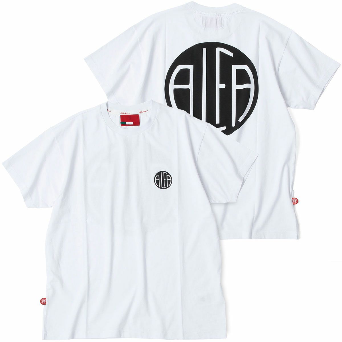 Alfaromeo｜アルファロメオ ワンポイント ロゴ Tシャツ｜