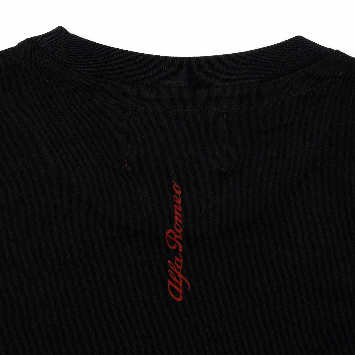 Alfaromeo｜アルファロメオ ポケット Tシャツ｜ブラック×レッド
