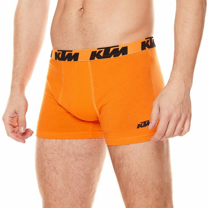 KTM｜KTM ボクサーブリーフ 2枚×3点セット｜アンダーウェア｜ダークグレー×オレンジ｜モデル着用