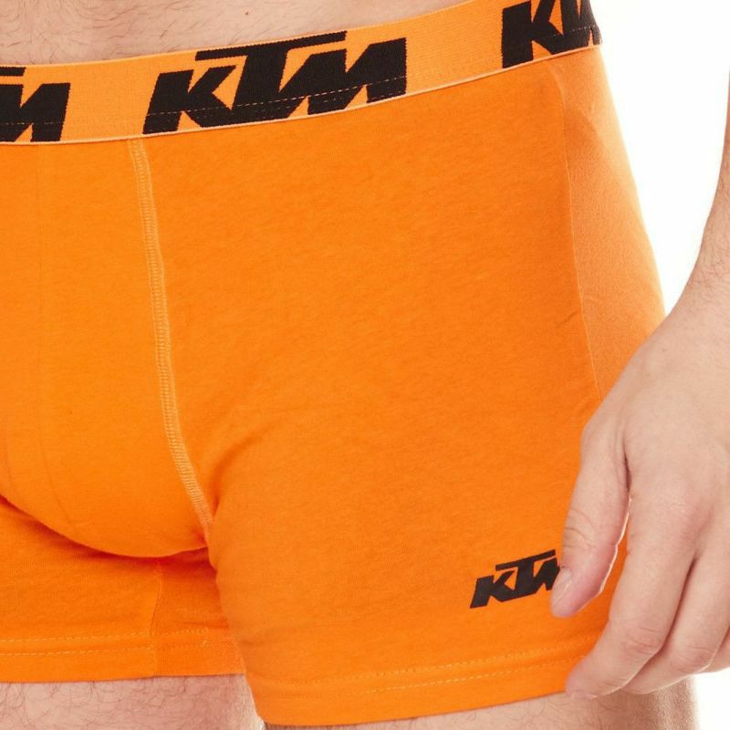 KTM｜KTM ボクサーブリーフ 2枚×3点セット｜アンダーウェア｜ダークグレー×オレンジ｜モデル着用