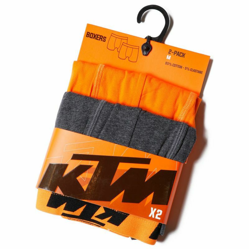KTM｜KTM ボクサーブリーフ 2枚×3点セット｜アンダーウェア｜ダークグレー×オレンジ｜モデル着用