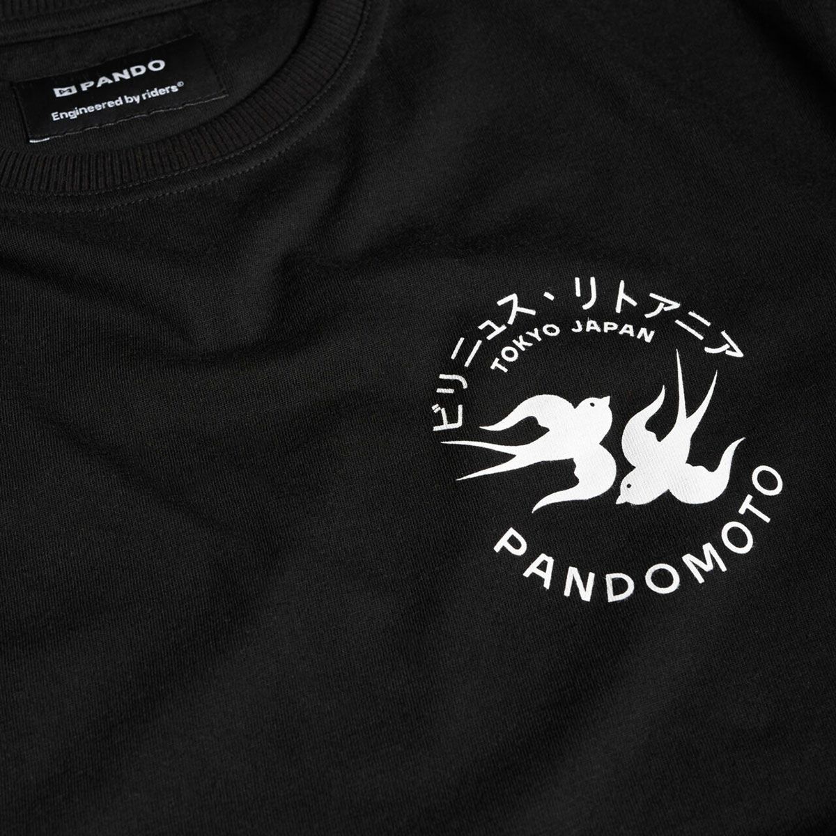 PANDO MOTO｜マイク トーキョー Tシャツ｜ブラック