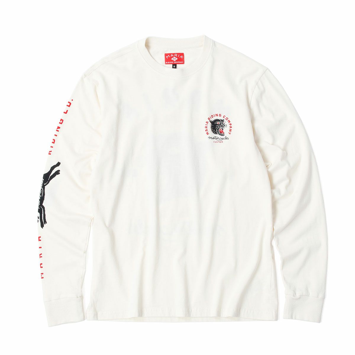 Maria Riding Company｜パンサー ヘッド ロングスリーブ｜ホワイト