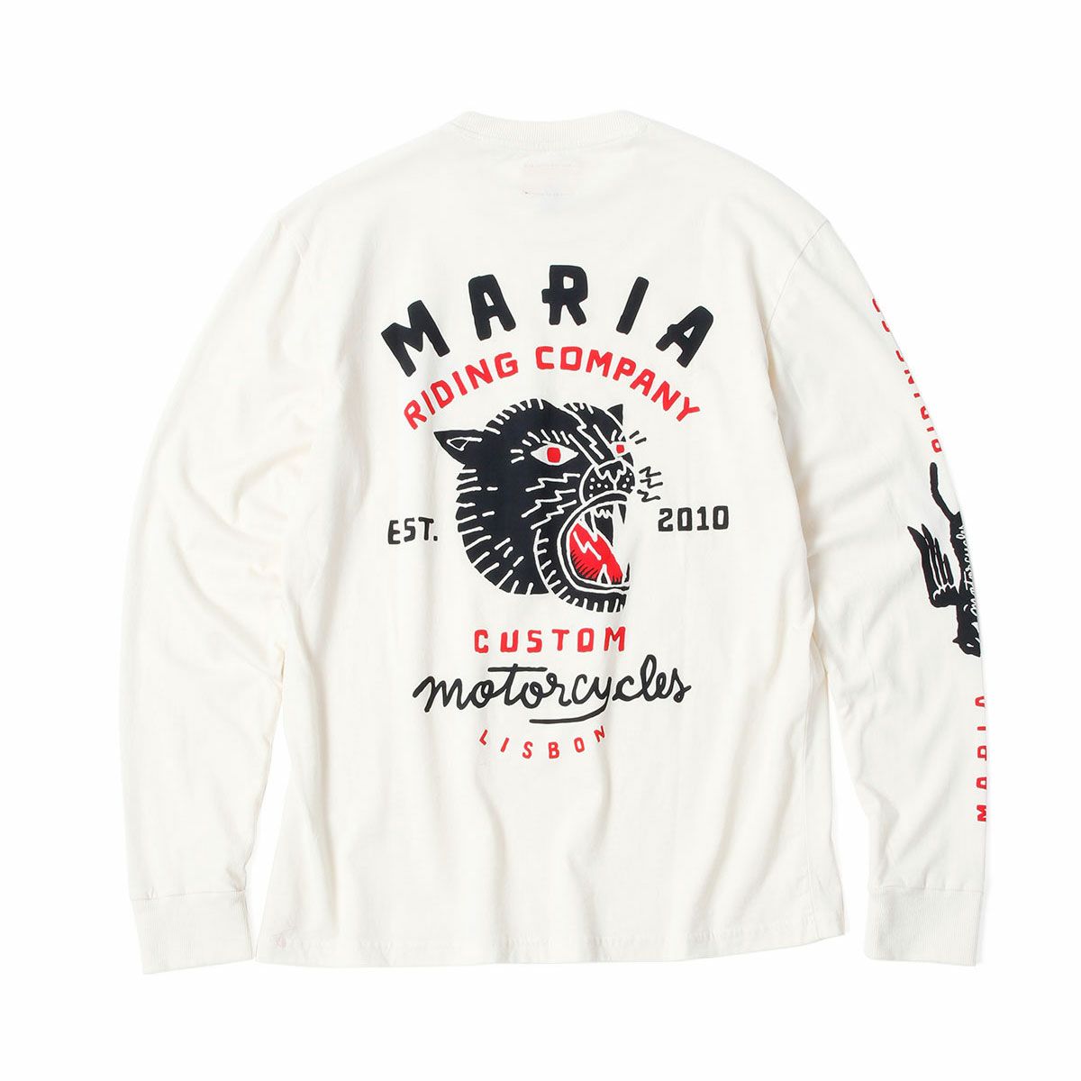 Maria Riding Company｜パンサー ヘッド ロングスリーブ｜ホワイト