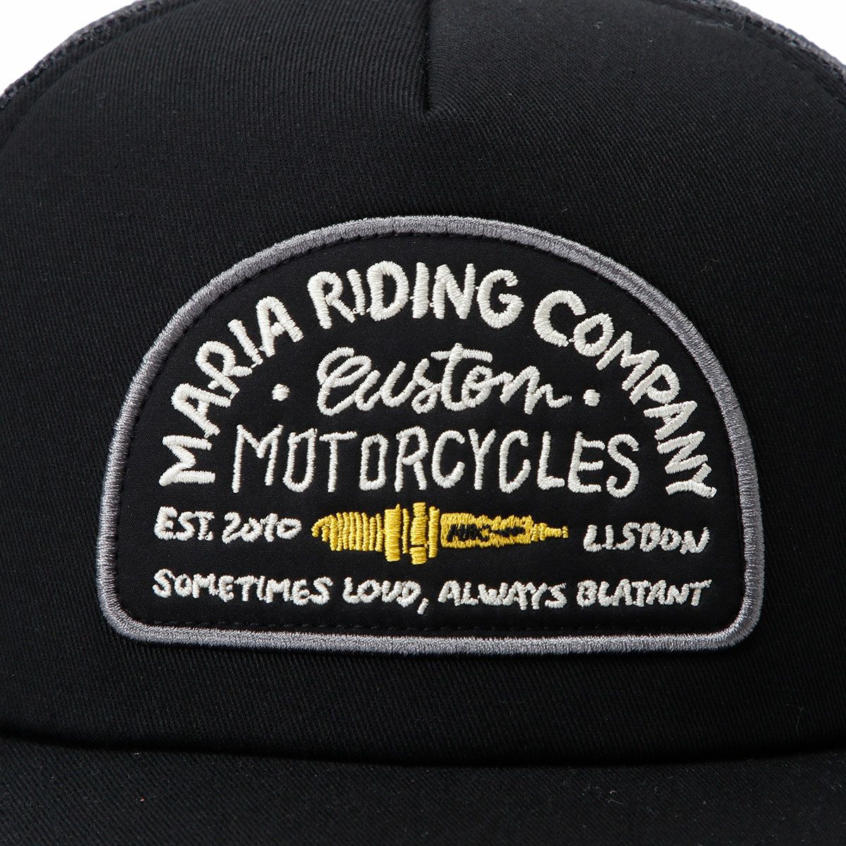 Maria Riding Company｜スパーク プラグ トラッカー キャップ｜帽子｜ブラック