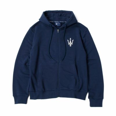 MASERATI｜マセラティ トライデント ロゴ パッチ フーディー｜