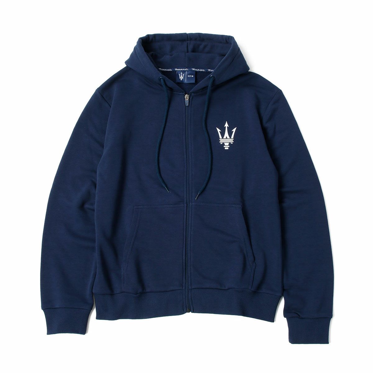 MASERATI｜マセラティ トライデント ロゴ パッチ フーディー｜