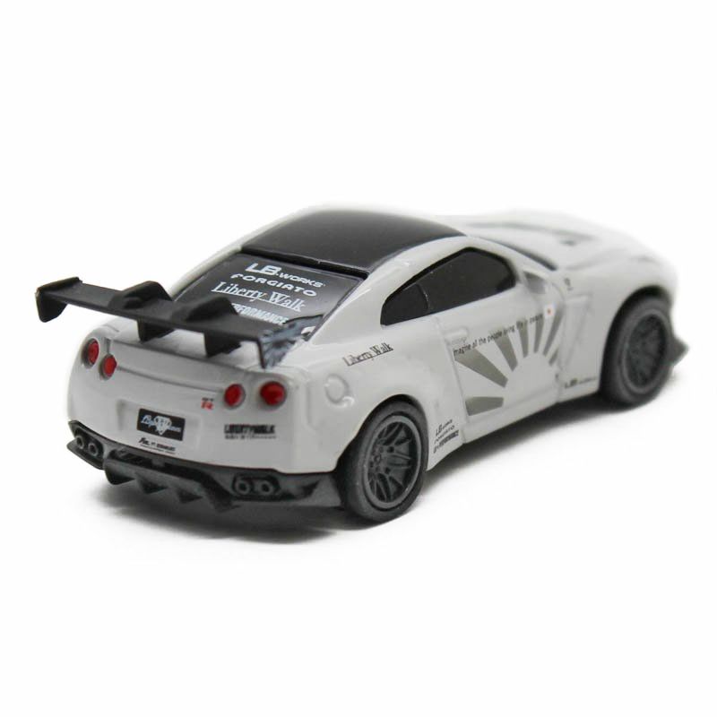 ミニカー Nissan GT-R R35 LB WORKS MINI GT 5 LB WORKS Nissan GT-R (R35) Black w/ Copper Wheel