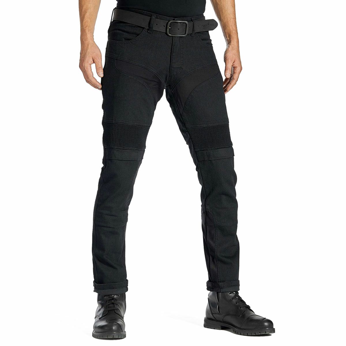 PANDO MOTO｜カールド スリム ブラック｜デニム