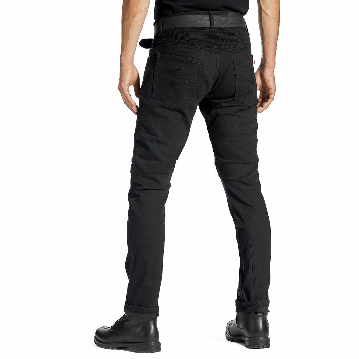 PANDO MOTO｜カールド スリム ｜デニム｜ブラック