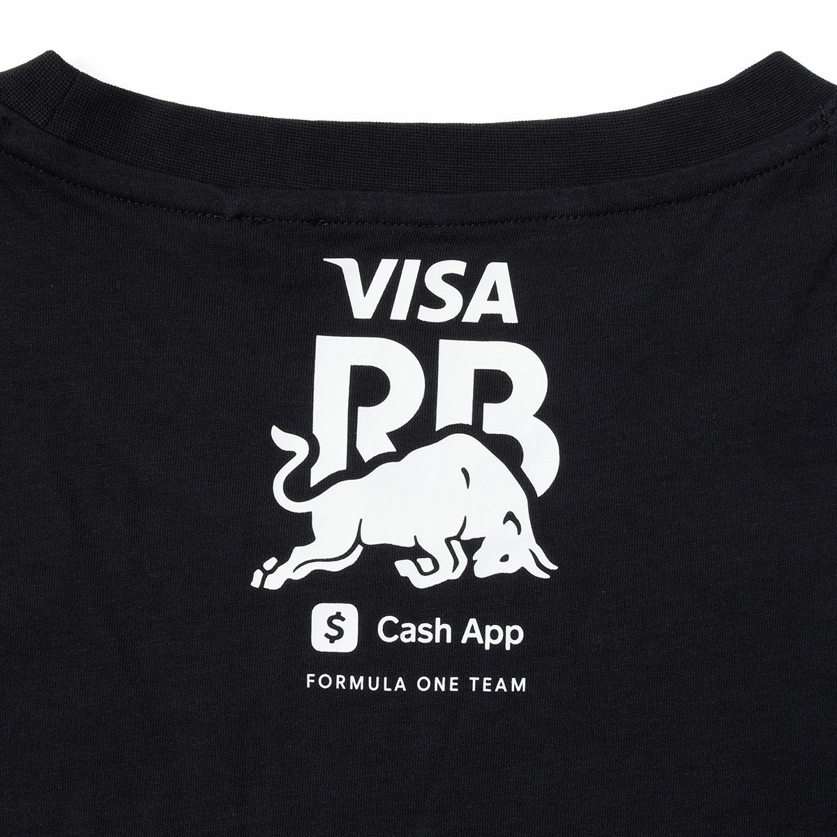Racing Bulls｜VISA CASH APP RB F1 チーム ロゴ ファン Tシャツ｜ブラック
