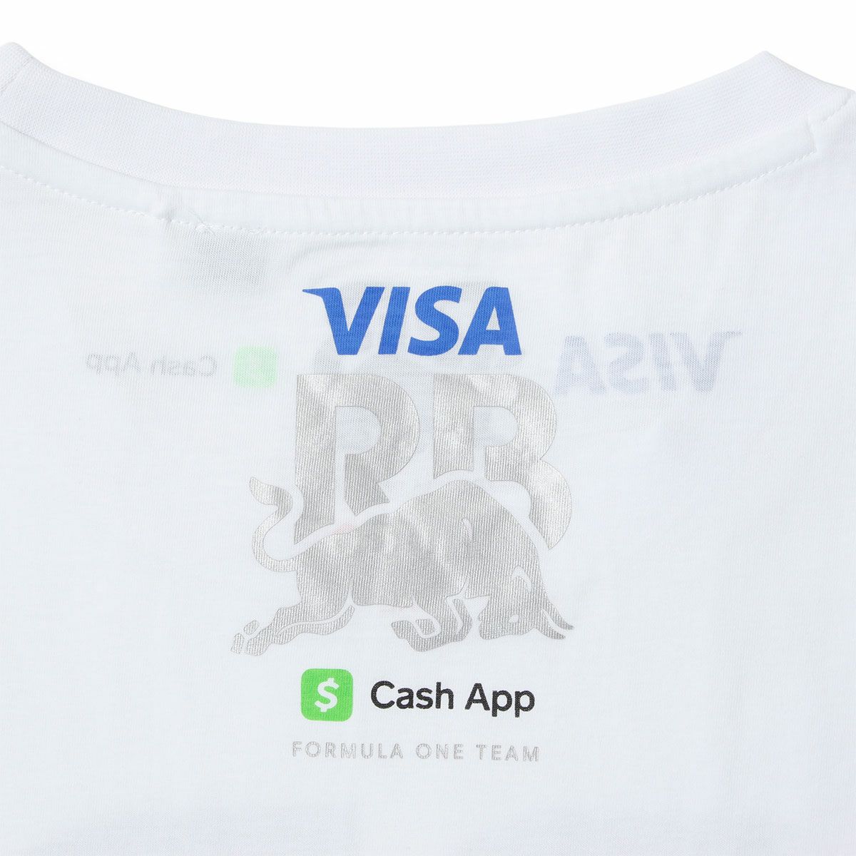 Racing Bulls｜VISA CASH APP RB F1 チーム ロゴ ファン Tシャツ｜ホワイト