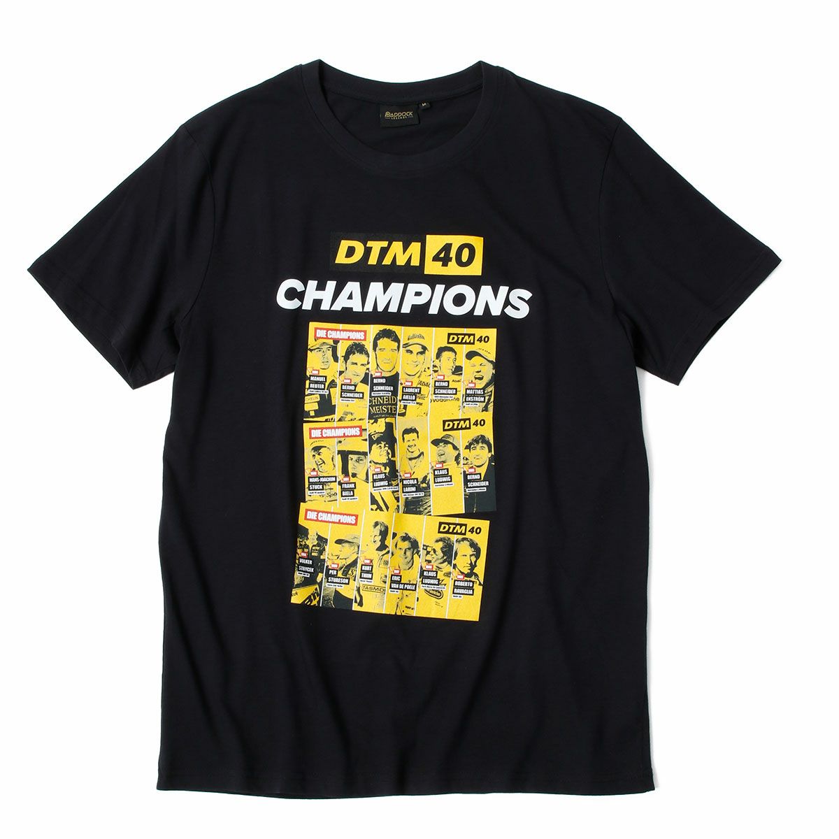 DTM｜DTM 40周年記念 歴代チャンピオンドライバー Tシャツ｜ブラック