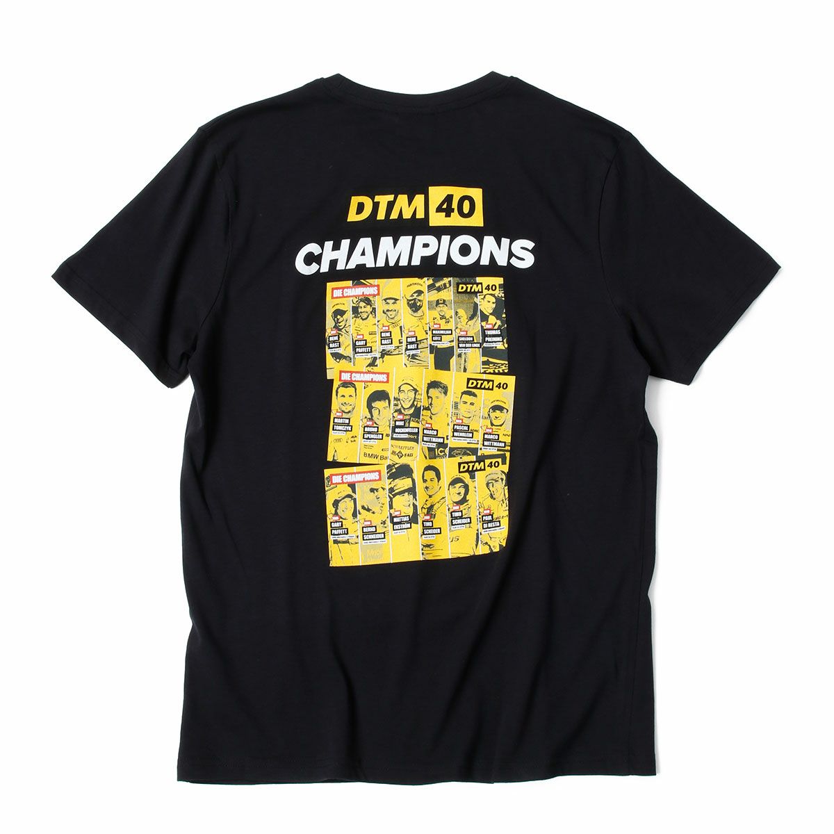 DTM｜DTM 40周年記念 歴代チャンピオンドライバー Tシャツ｜ブラック