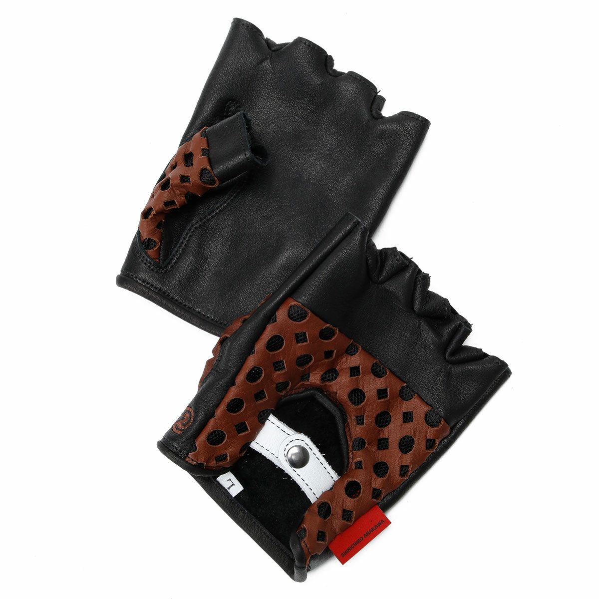 SHINICHIRO ARAKAWA｜グローブ D+MM ST｜ハーフ｜ブラック×ブラウン