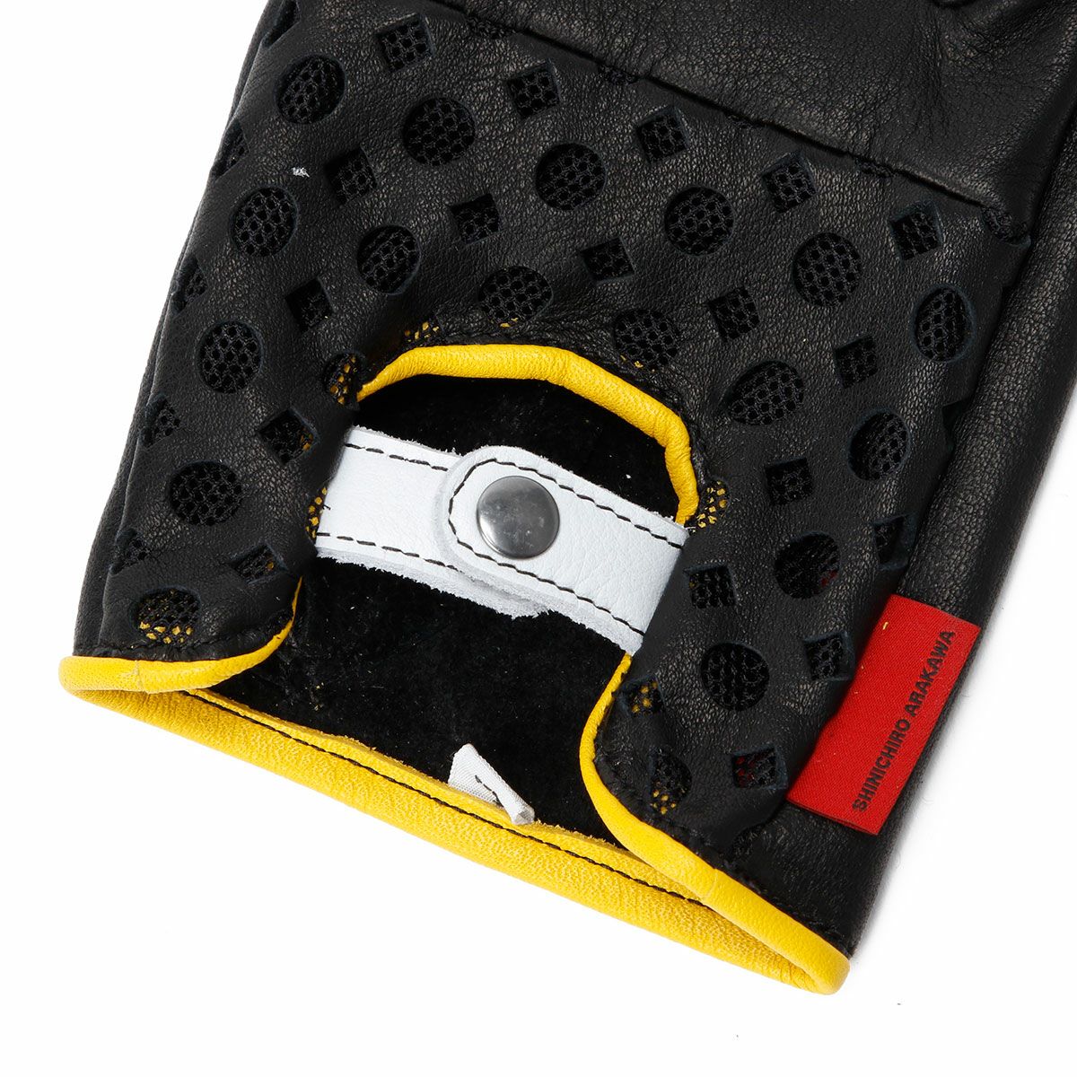 SHINICHIRO ARAKAWA｜グローブ D+MM ST｜ハーフ｜ブラック×ブラック×イエロー