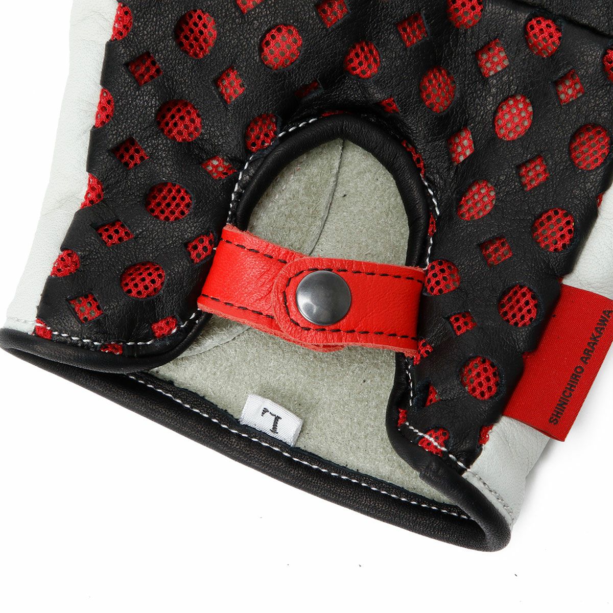 SHINICHIRO ARAKAWA｜グローブ D+MM ST｜ハーフ｜ブラック×レッド×アイボリー