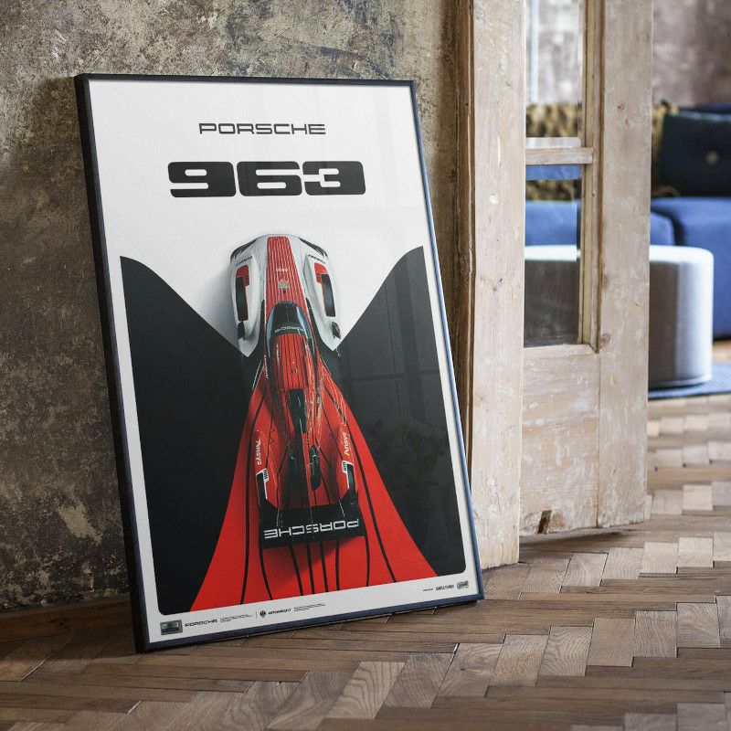 【楽天スーパーセール】 ポルシェ 963 モトーリモーダ公式 | グラフィカルポスター 2024 ポスター