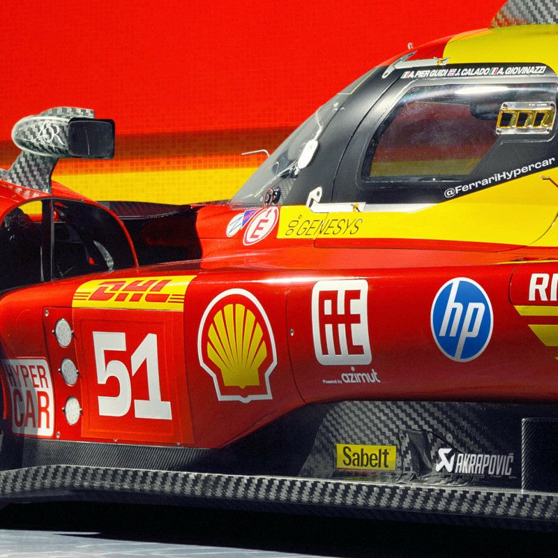 Automobilist｜フェラーリ 499P WEC 2024 グラフィカルポスター｜