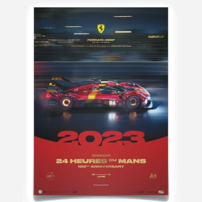 フェラーリ250GTポスター ポスター フェラーリ 250 GTO 1962年 ル・マン24時間レース