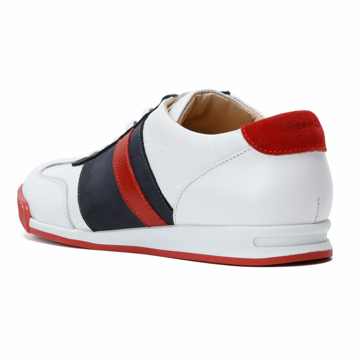 Linea di Corsa｜ハラマ ビアンコ｜スニーカー｜ホワイト×ブルー×レッド