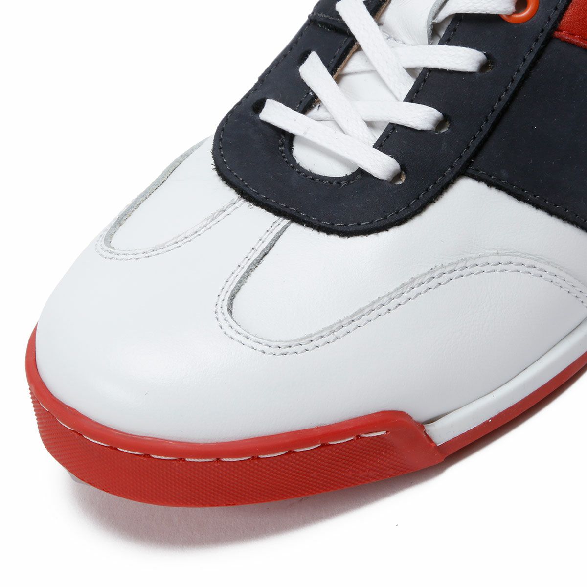 Linea di Corsa｜ハラマ ビアンコ｜スニーカー｜ホワイト×ブルー×レッド