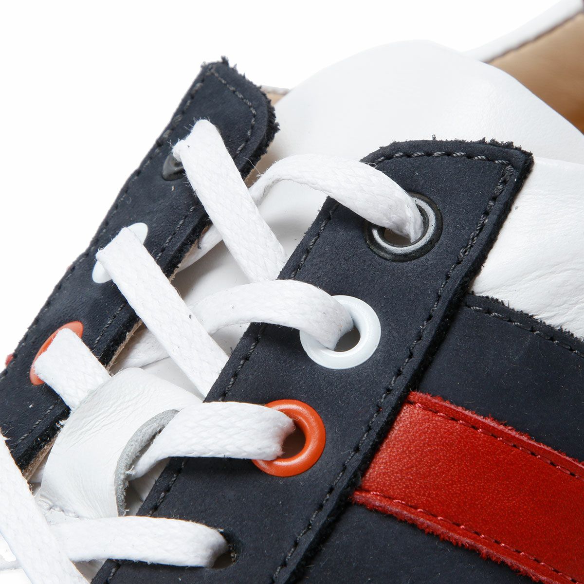 Linea di Corsa｜ハラマ ビアンコ｜スニーカー｜ホワイト×ブルー×レッド