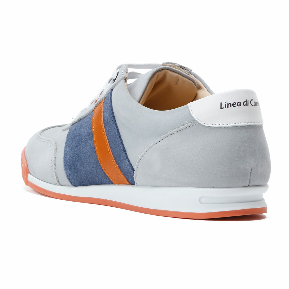 Linea di Corsa｜ハラマ アラスカ｜スニーカー｜ライトブルー×オレンジ