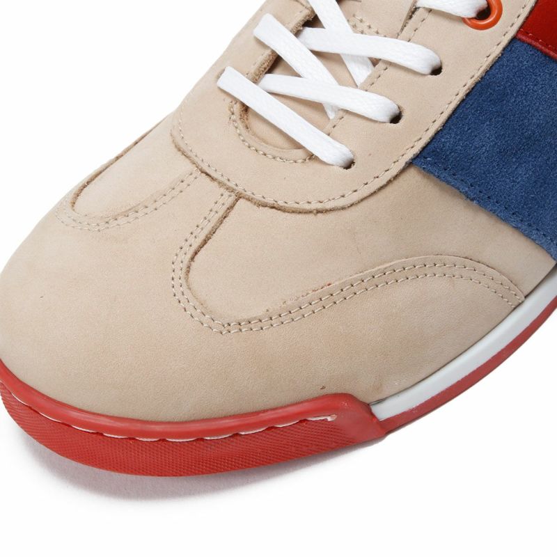 Linea di Corsa｜ハラマ クルード レッド｜スニーカー｜クリーム×レッド