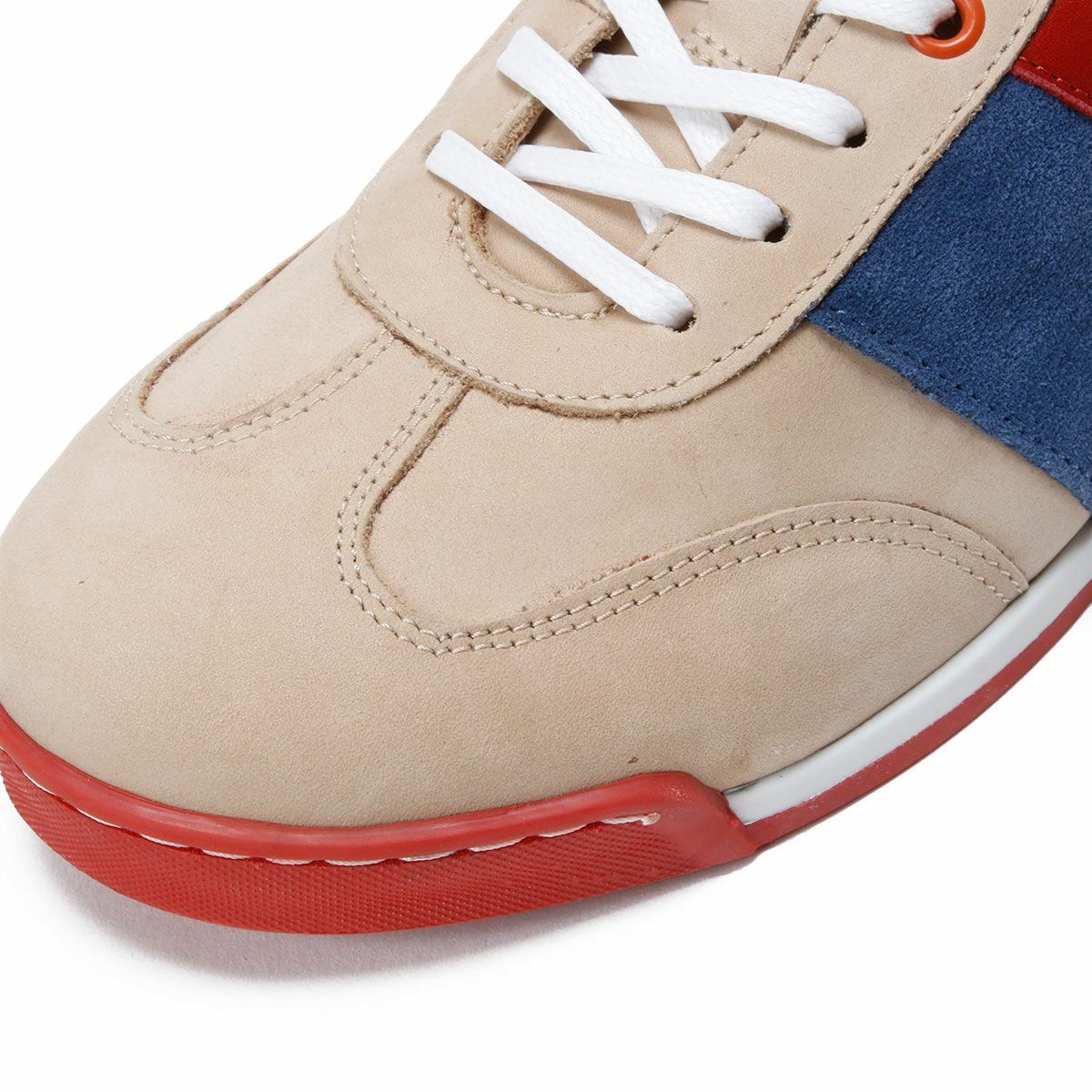 Linea di Corsa｜ハラマ クルード レッド｜スニーカー｜クリーム×レッド