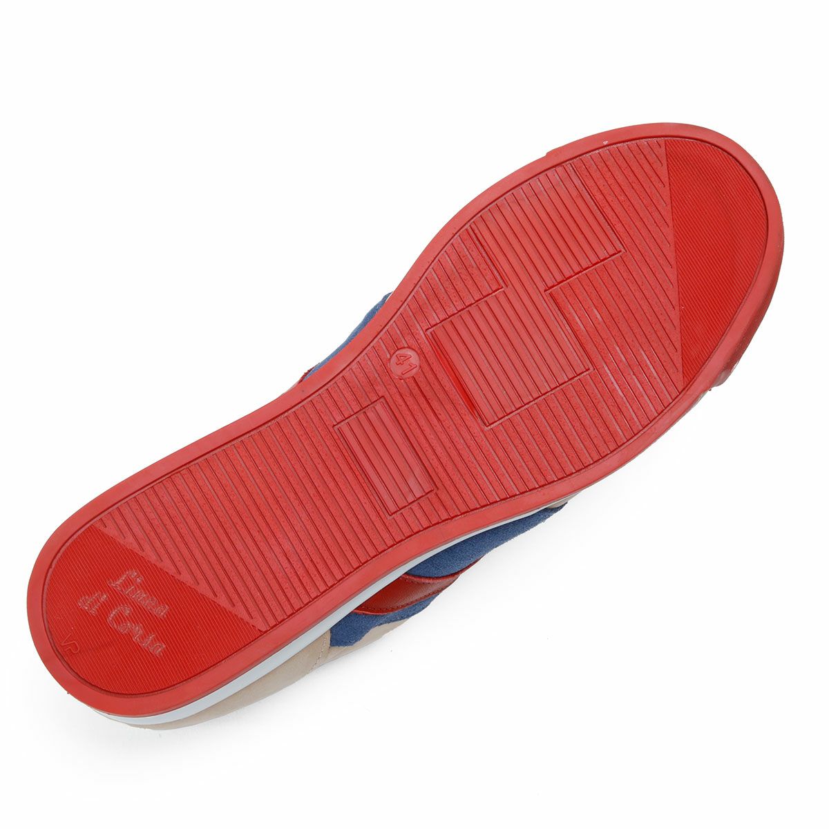 Linea di Corsa｜ハラマ クルード レッド｜スニーカー｜クリーム×レッド