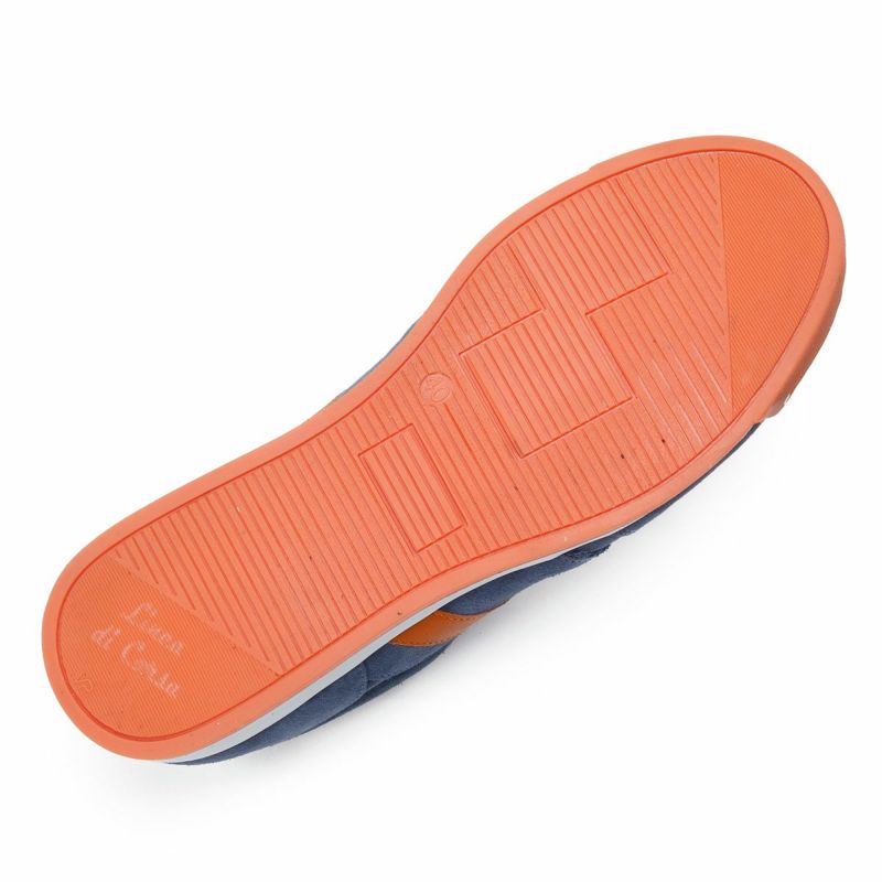 Linea di Corsa｜ハラマ｜スニーカー｜ネイビー×オレンジ