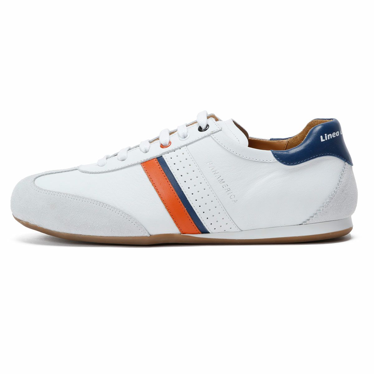 Linea di Corsa｜パナメリカ コルサ｜スニーカー｜ホワイト×オレンジ