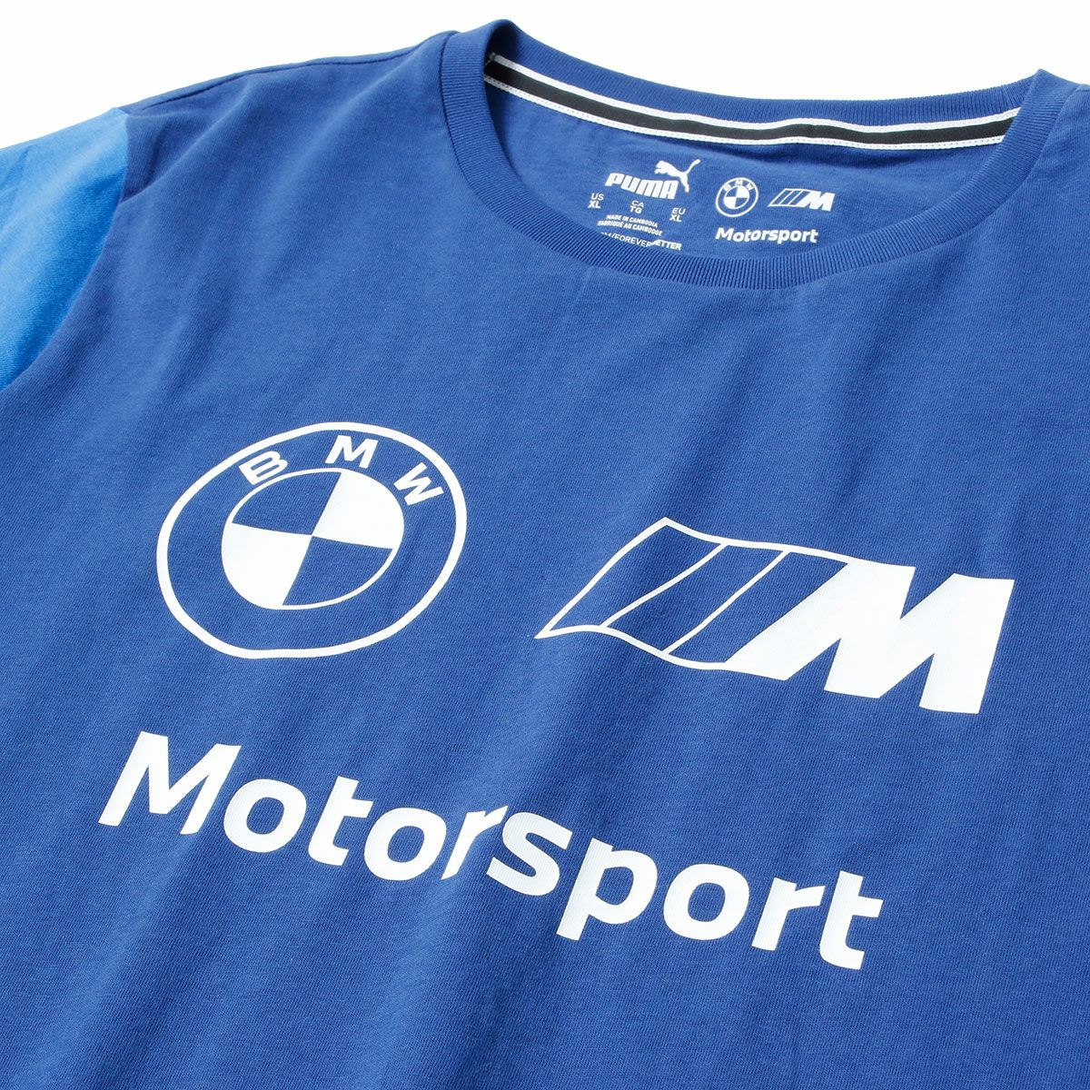 BMW PUMA｜BMW MMS ESS ロゴ Tシャツ｜ブルー
