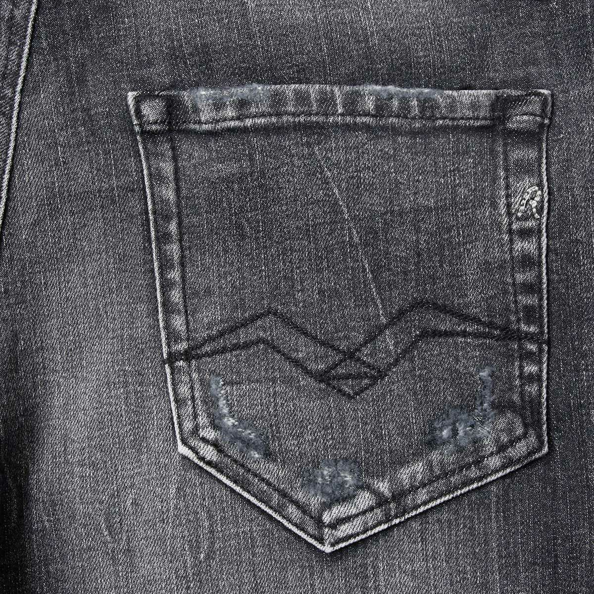 Replay｜ミッキム テーパード フィット ジーンズ グレー｜デニム｜ミディアムグレー