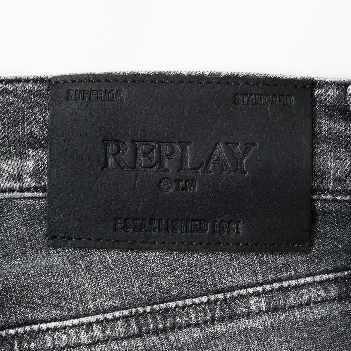 Replay｜ミッキム テーパード フィット ジーンズ グレー｜デニム｜ミディアムグレー