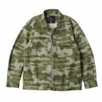 Replay｜デジタルカモ コットンツイル フルジップ シャツ｜